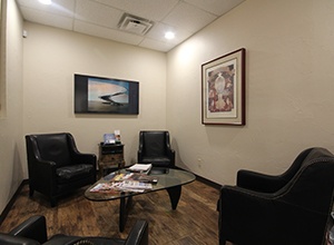 Comfortable office waiting room