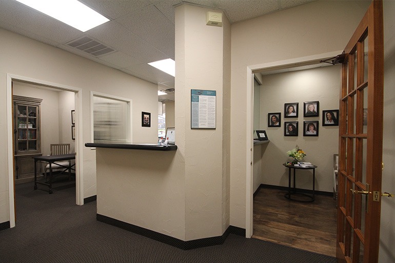 Hallway to treatment rooms