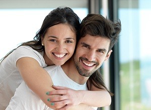 Smiling young couple