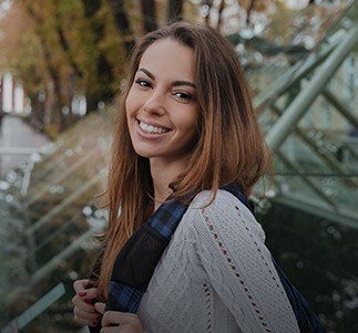 Woman with gorgeous smile