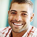 Young man with healthy smile