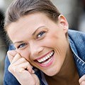 Woman with gorgeous smile